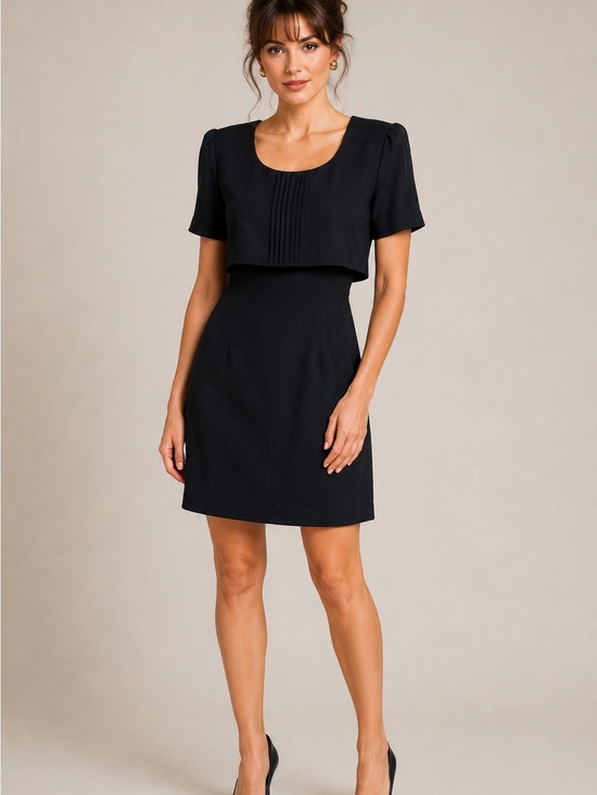 Be Smart Dresses & Skirts - Be Smart Vintage Black Lace-Up Back Dress Size 7/8 USA